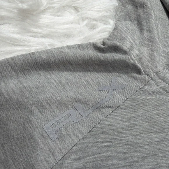 RLX Ralph Lauren Men Hoodie Light Tech SweatshirtGray Golf Stretch Medium New!